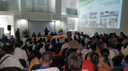 El gobernador de Arauca, Facundo Castillo Cisneros. inició jornada de rendición de cuentas en el municipio de Tame, el mandatario expuso ante los habitantes de esa localidad las inversiones hechas por su administración.