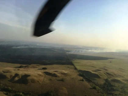 El voraz incendio consumió cerca de 2000 hectáreas de sabanas de Puerto López, Meta. 
