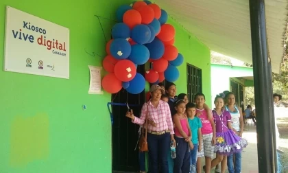 Gestora Social de Hato Corozal, inauguró la sede y funcionamiento del Kiosko Vive Digital en la Vereda Las Tapias.