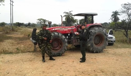 Ejército recuperó tracto que había sido hurtado en Paz de Ariporo.
