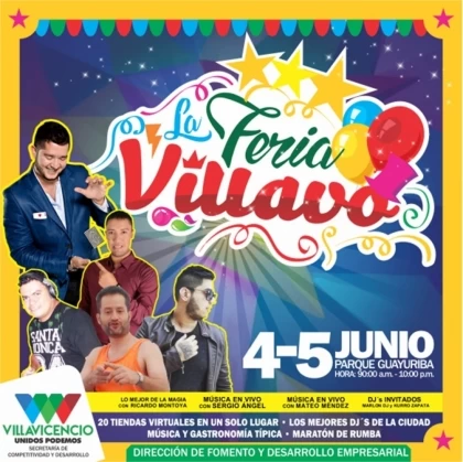 Este sábado 4 y domingo 5 de junio se llevará a cabo en el parque Guayuriba, la primera edición de la denominada Feria Villavo.