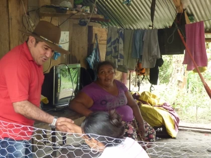 Alcaldía Hato Corozal-Casanare visita familias y predios afectados por inundaciones del río Casanare.