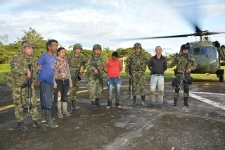 Autoridades capturaron a once miembros del frente primero de las disidencias de las Farc, en zona rural del municipio de Tame, departamento de Arauca.