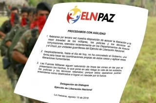 Eln reitera su disposición para liberación de los secuestrados en Arauca