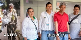 Alvarito "El original" como popularmente se le conoce en Yopal, un adulto mayor que por décadas deambuló en estado de abandono por las calles de la ciudad, fue traslado ayer al Hogar Los Cerros.