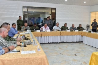 Presidente Iván Duque lideró consejo de seguridad en la capital del departamento de  Arauca.