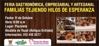 Este viernes feria gastronómica y artesanal de emprendedores yopaleños.