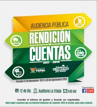 Alcalde Leonardo Puentes rinde cuentas a la ciudadanía este jueves.