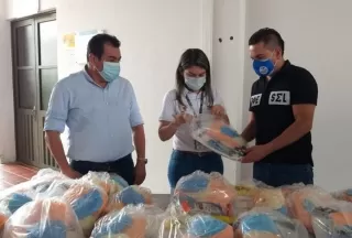 Estos artículos serán destinados al personal médico que sigue luchando por la salud de los yopaleños en medio de la crisis sanitaria por la pandemia del Covid-19.