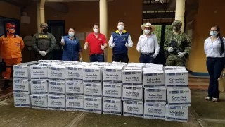 Gobierno de Casanare entregó 800 mercados por pandemía en los municipios del norte del departamento.