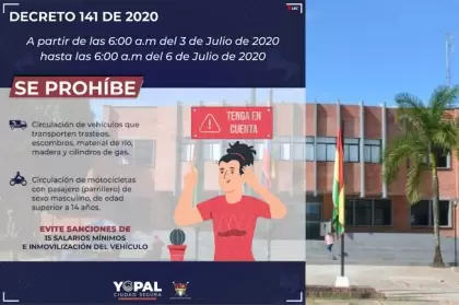 Alcaldía de Yopal dicta medidas de seguridad para evitar actos violentos durante celebración de aniversario del grupo ilegal ELN