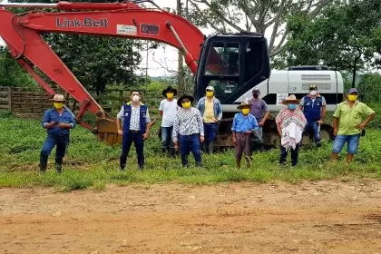 Comunidad y Gobierno regional trabajan en mantenimiento de puente La Curuché en Támara