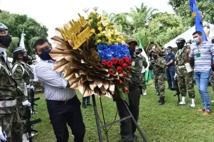 En un acto trasmitido por las redes sociales autoridades de Arauca conmemoraron la fiesta patria del grito de la independencia.