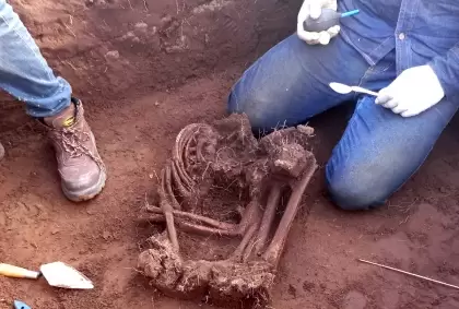 Hallazgo arqueológico en el área de construcción de una plataforma petrolera en el municipio de Arauquita.