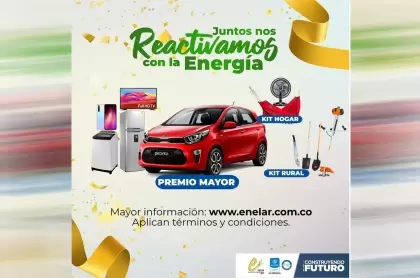 Este 11 de junio 44.051 usuarios de ENELAR ESP que pagaron oportunamente la factura en mayo participarán de los 6 sorteos del mes .