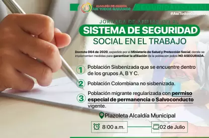 Jornada de afiliación al Sistema de Seguridad Social en Salud en Arauca