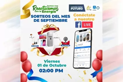 Conéctese este viernes a las 2 pm al Facebook Live de Enelar ESP; podría resultar ser un feliz ganador. 
