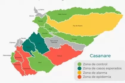 Casanare reporta 377 casos de dengue en lo que va de 2023; cuatro municipios en situación de epidemia.
