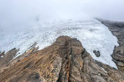 El glaciar Ritacuba Negro es uno de los picos nevados de la Sierra Nevada del Cocuy. Foto: LUIS ACOSTA/AFP