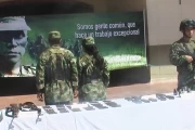 <p>Desmovilizados en la zona rural de Tame.</p>