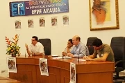 <p>Intervención del gobernador (E) de Arauca Alejandro Arbeláez ante la comisión de parlamentarios británicos y sindicalistas estadounidenses.</p>