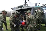 Diez militares muertos y tres heridos en combates con las Farc en la vereda Caño Verde de Tame. Los soldados heridos fueron llevados al hospital San Vicente de Arauca. Foto: Francisco Díaz.
