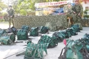 Armas, materia de intendencia y víveres fueron encontrados en los tres campamentos destruidos por el Ejército Nacional en zona rural de Tame, Arauca.