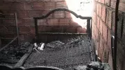 Los enseres de la vivienda los consumió el incendio. Fotos de Francisco Jabes Díaz.