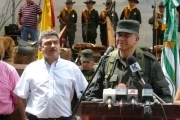 El director General de la Policía Nacional, Óscar Naranjo Trujillo, encabezó una serie de acciones encaminadas a enfrentar y neutralizar los delitos que más afectan al Meta.
