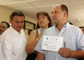El gobernador electo Freddy Forero recibió la credencial entregada por los delegados del Consejo Nacional Electoral para el periódo 2008 - 2011.