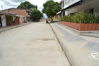 Apertura de la calle 23 donde terminaron los trabajos de pavimentación.