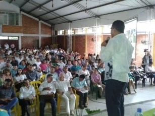 Rendición de cuentas del gobernador de Arauca, Facundo Castillo, en el municipio de Tame.