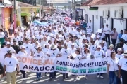 Miles de araucanos marcharon para pedir Paz y cese de los actos terroristas en el departamento de Arauca.