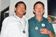 José Antonio Silva (izq) y José Alberto Gutiérrez, ganadores de la Medalla al Mérito Comunal en Arauca
