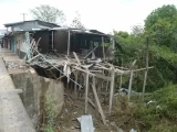 Esta es la casa que había sido adecuada para cometer el acto terrorista que dejo tres personas muertas en Puerto Jordán, Tame.