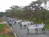 Estudiantes de Tame protestan por abandono del Gobierno Nacional con la educación en el departamento de Arauca.