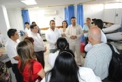 El Viceministro de salud Carlos Mario Ramírez, el Superintendente Conrado Gómez y el gobernador de ARauca Facundo Castillo, visitaron el hospital San Vicente para conocer el estado en el que esta prestando el servicio a la comunidad araucana.
