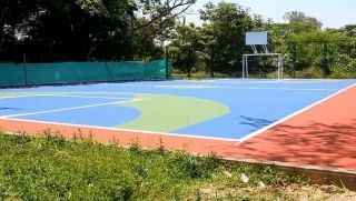 Así quedarán canchas con piso sintético, en barrios de Arauca, similar al que se viene utilizando en el polideportivo Los Guarataros.
