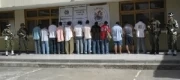 Los 13 supuestos integrantes de las Farc que fueron capturados.