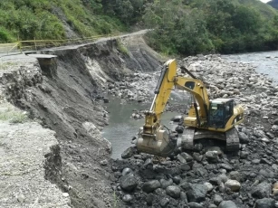 Autoridades de Casanare desarrollan los trabajos necesarios para normalizar en el menor tiempo posible la movilidad en el sector.
