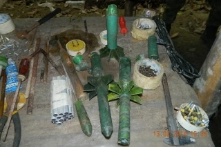 Un taller destinado a la producción de explosivos presuntamente para las Farc, fue encontrado por el Ejército en el municipio de Uribe, departamento de Meta.