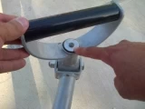 Maquina del gimnasio para discapacitados.