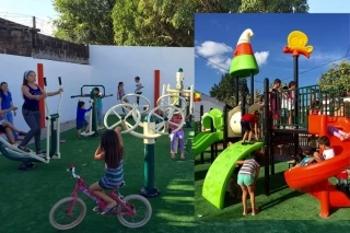 Apertura oficial al Parque Infantil y Biosaludable del Barrio Miramar Frontera en la capital araucana, el cual tuvo una inversión de más de 334 millones de pesos para su adecuación.