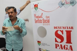 Ciudadano recibió recompensa de la alcaldía de Yopal por permitir esclarecer homicidio.