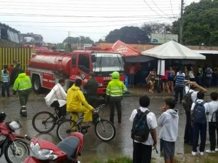 211 motocicletas resultaron afectadas por incendio de parqueadero de Transito en Yopal. 