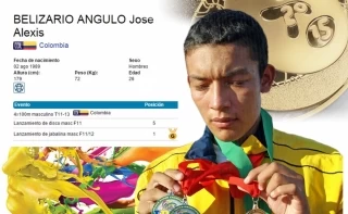 Medalla de oro ganó José Alexis Belisario en lanzamiento de javalina en los juegos Parapanamericanos que se realizan en Toronto, Canada.