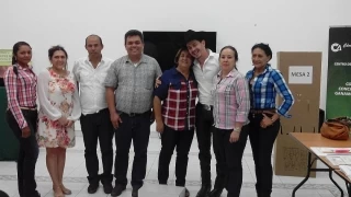 La nueva Junta Directiva y Revisor Fiscal de la Cámara de Comercio de Arauca, elegidos con un total de 82 votos válidos de 131 habilitados según el censo electoral.