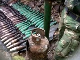 Éste es el material bélico encontrado en una fábrica clandestina de las Farc, en zona rural de Arauquita, Arauca.