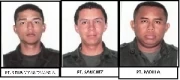 <p><em>Policias muertos en Arauquita.</em></p>