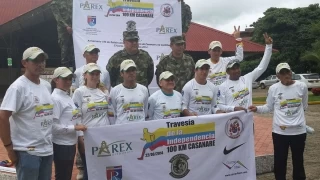Nueve atletas participaron en la Travesía de la Independencia que se desarrolló en el municipio de Pore, Casanare.